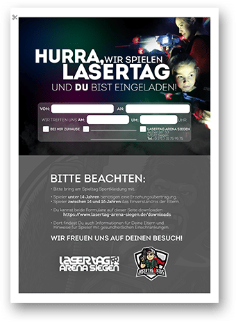 Geburtstagseinladung zum Runterladen und Selberausdrucken