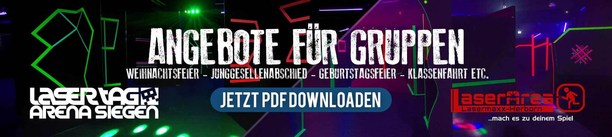 Gruppenangebote in der Lasertag Arena Siegen